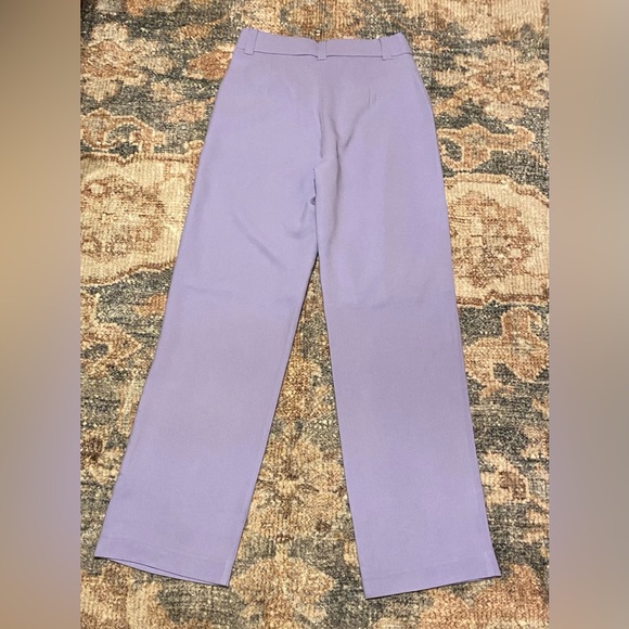 NWT LITA BY CIARA HIGH WAIST WIDE LEG TROUSERS SIZE 6 IN VIOLET TULIP - Picture 5 of 8